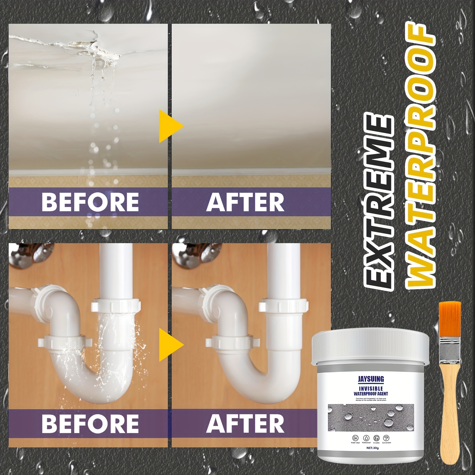 Waterproof Adhesive Sealant for Bathroom Kitchen Wall Leakage Prevention