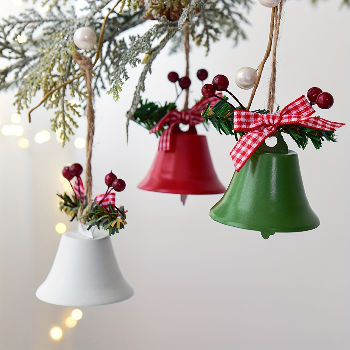 Christmas Ornaments Metal Trumpet Bells Creative Christmas - Temu