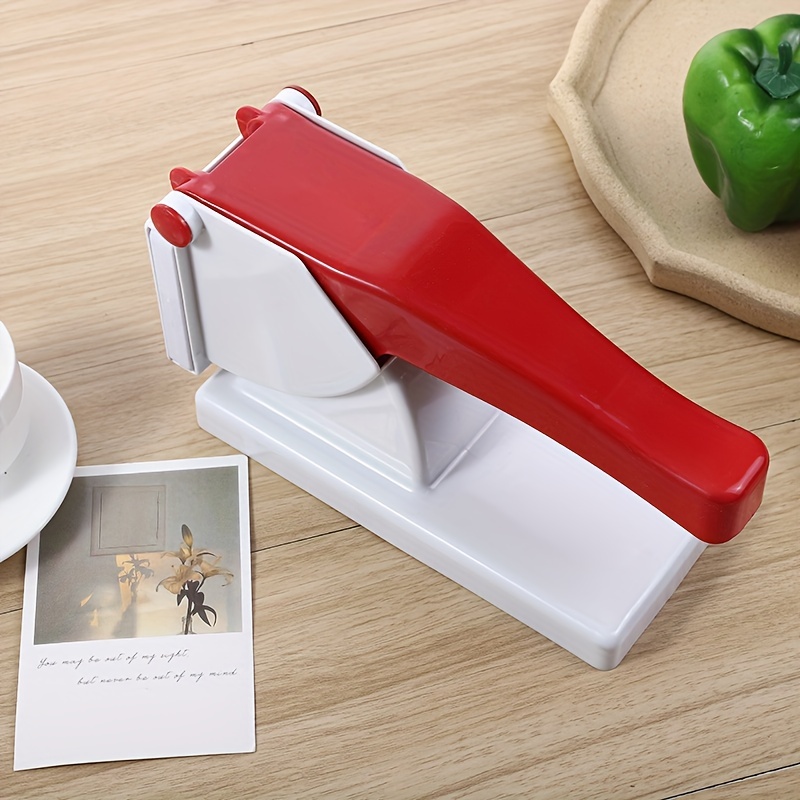 Red Plastic Potato Cutter, Fries Cutter For French Fry, For Home