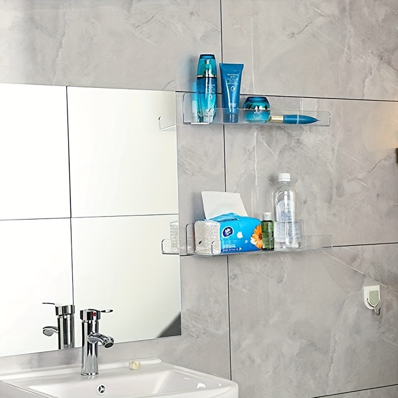 Acrylic Floating Shelves For Bathroom And Shower - Temu