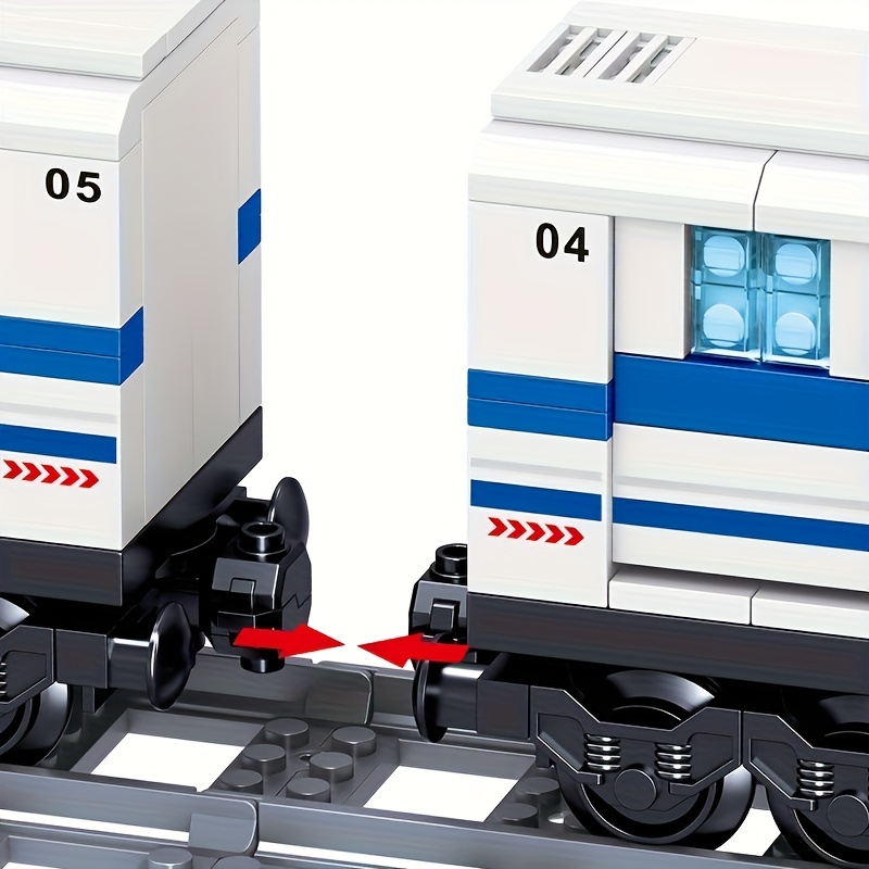 Building Blocks Train Tracks Train Railings Urban Scenes - Temu