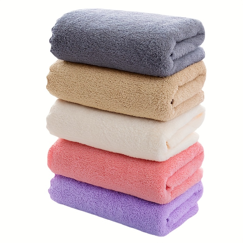 1pc Large Soft And Non-shedding Random Color Bath Towel