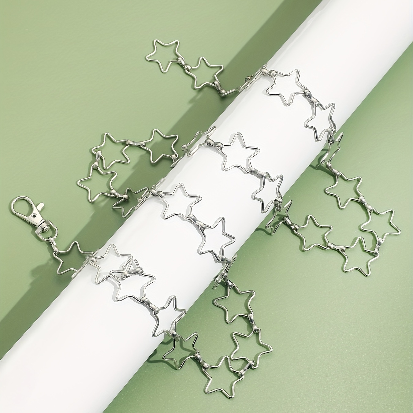 Long Adjustable Hollow Star Shape Waist Chain Belt, Y2K Style