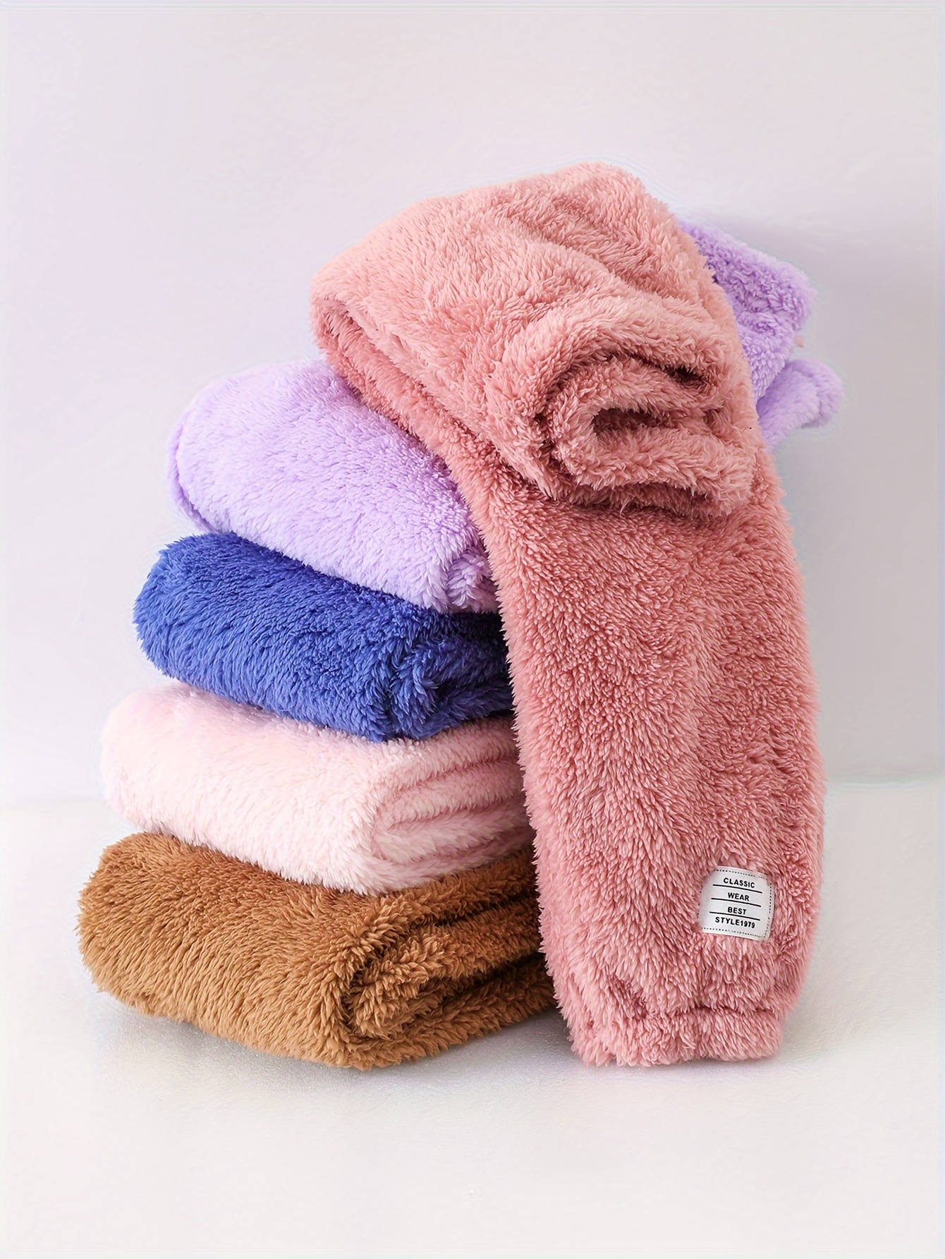 Pantalones de lana de felpa para niñas, ropa de otoño e invierno