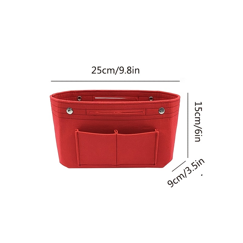 Felt Liner Bag For Bag, Portable Purse Organizer Insert, Multi Pockets  Cosmetic Storage Bag In Bag - Temu Germany