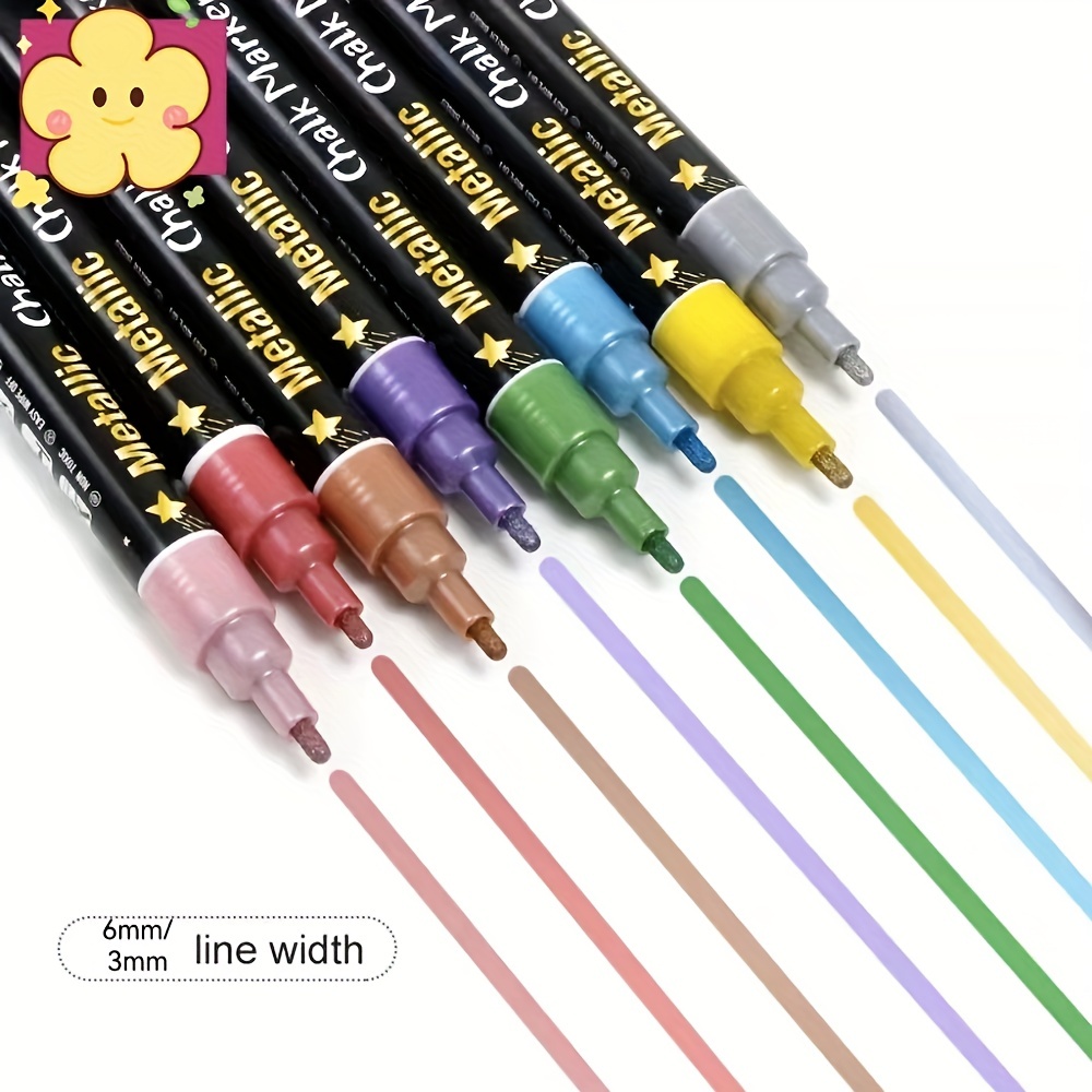 Interchangeable Head Metal 8 color Liquid Chalk Water based - Temu