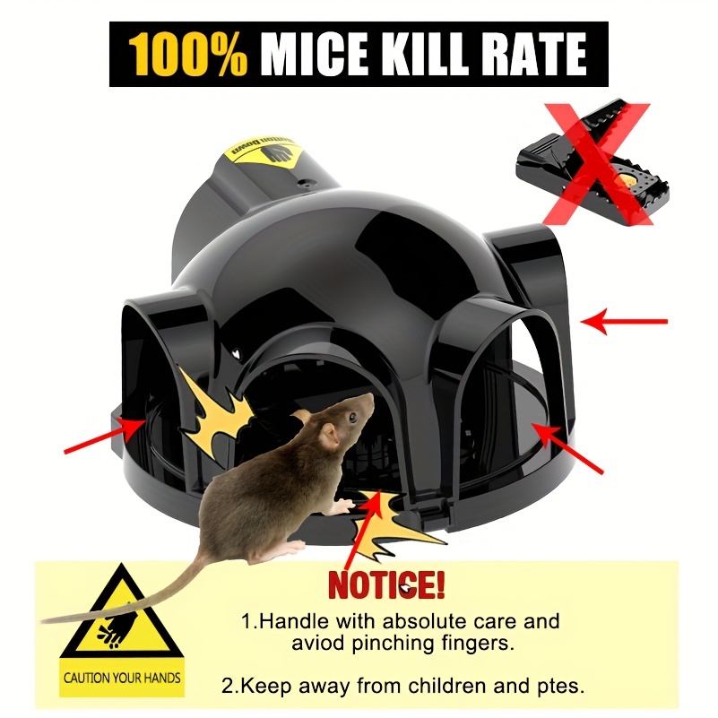 Instant Mouse Mice Traps, Indoor & Outdoor - Easy Setup & Reusable  W/powerful Spring - Quick & Effective Mousetrap Catcher, Best Traps To  Remove Unwanted Rodent From Your Home - Temu