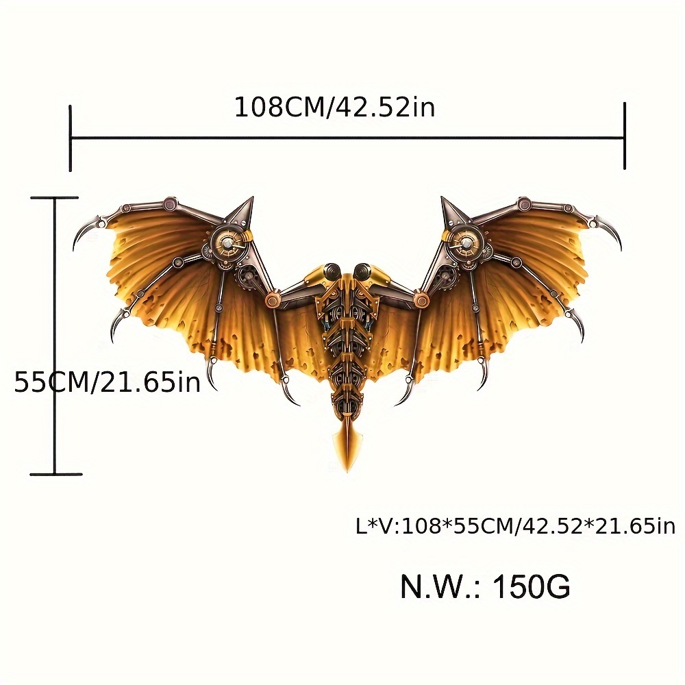 Frcolor Wings Cosplay Costume Accessory Mechanical Decor Party Dress Up  Gear Performance Prop Punk