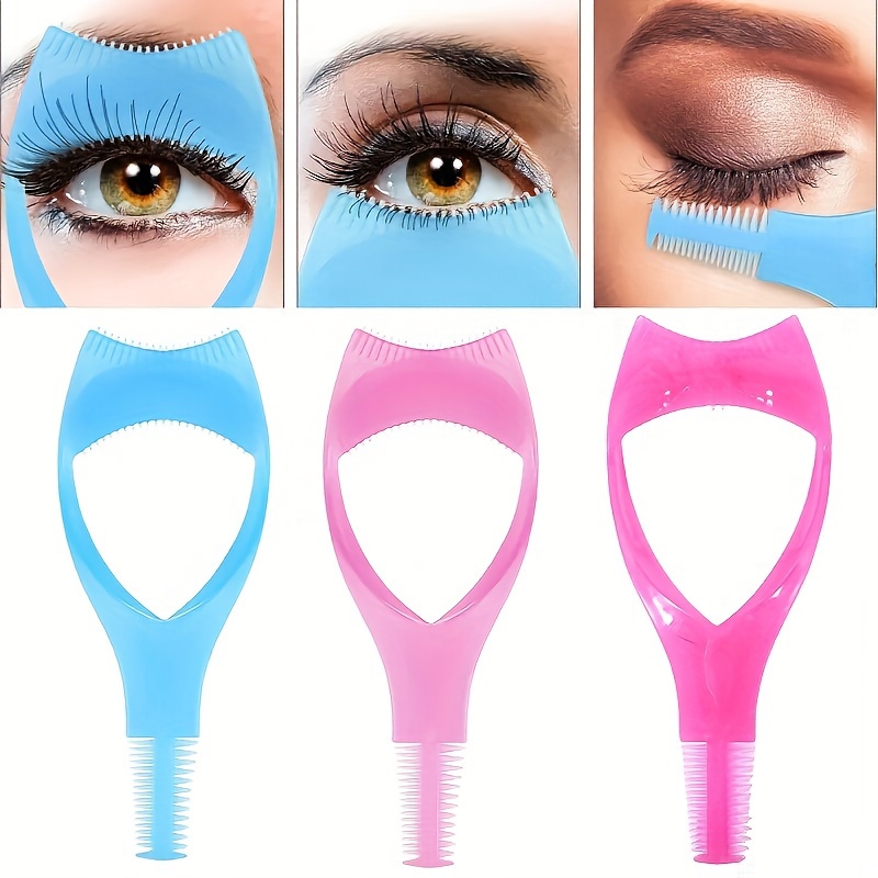 

1/3/5 Pcs Eyelash Makeup Auxiliary Tool Upper Lower Eye Lash Mascara Guard Applicator Guide Helper With Eyelash Comb For Makeup