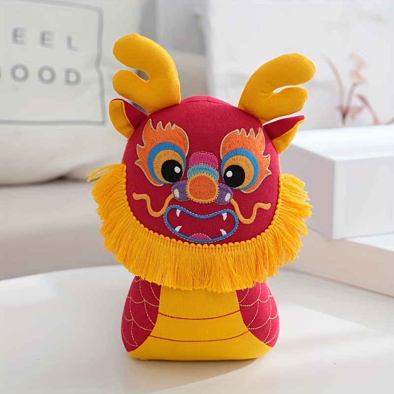 2024 New Chinese Zodiac Auspicious Dragon Mascot Dragon Toy Throw