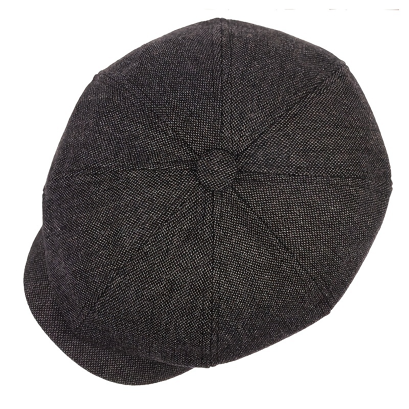 1ks pánsky outdoorový kockovaný spravodajský klobúk, neformálna baret na opaľovací krém vhodný na jar jeseň / jar leto