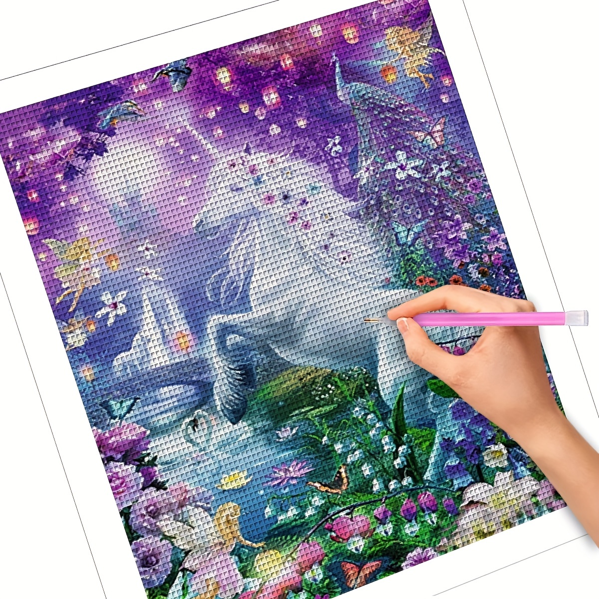 DIY 5D Cute Unicorn Diamond Painting Full Drill with Number Kits