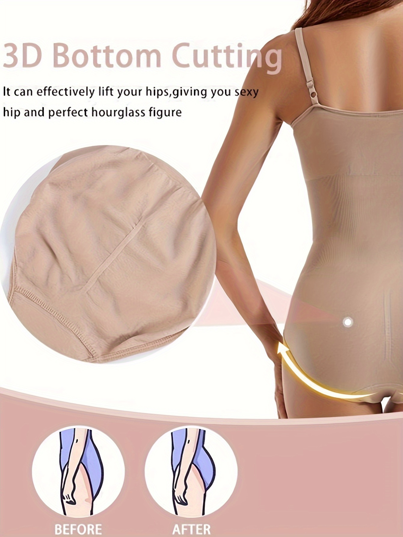 Simple Solid Shaping Bodysuit Tummy Control Butt Lifting - Temu Philippines