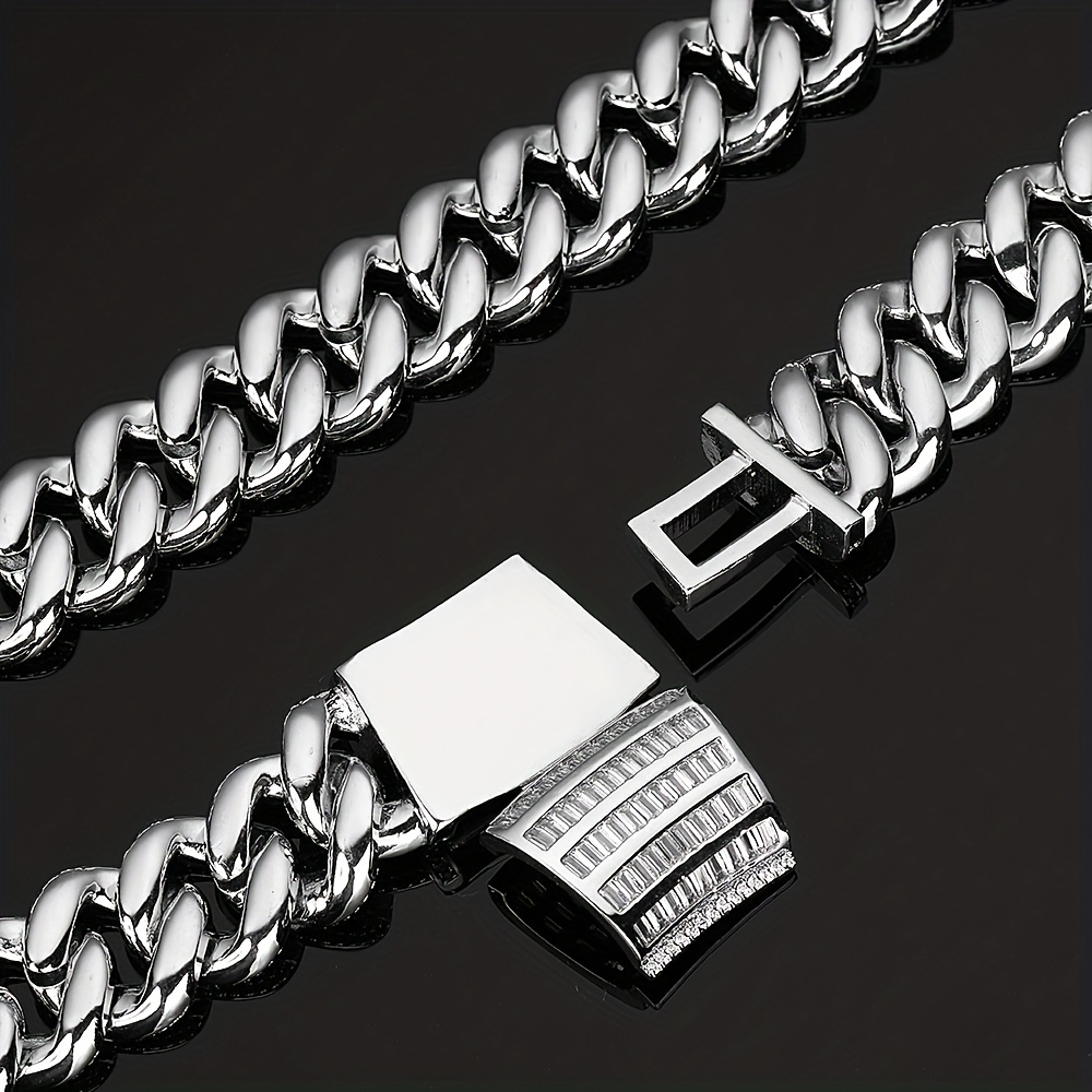 Trendy Creative Cuban Chain Bracelet Zircon Hip hop - Temu