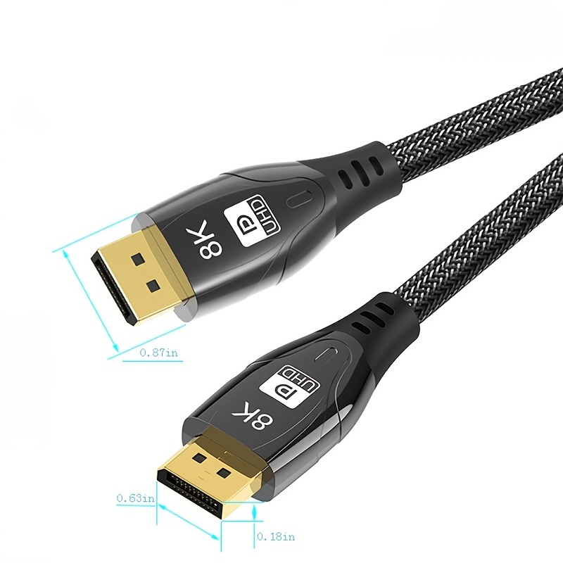 Adaptador de cable de 90 grados 8K 60HZ 4K 120Hz Cable de alambre