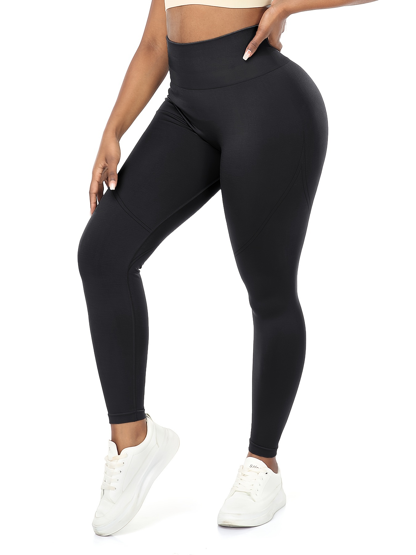 SELONE Plus Size Leggings for Women Workout Butt Lifting Gym Long Length  Seamless High Waist Running Sports Yogalicious Utility Dressy Everyday Soft  Jeggings Athletic Leggings for Women 31-Black M 