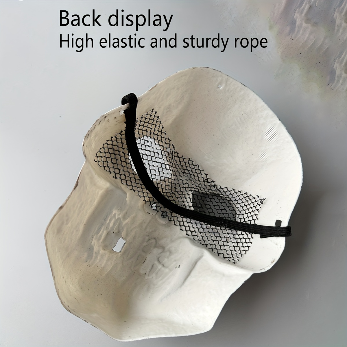 Skull Helmet Full Face Mask Eyes With Mesh Undead Props - Temu