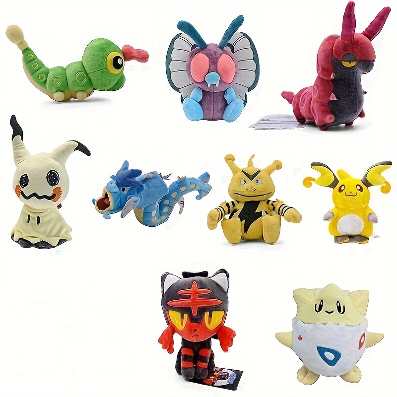 TAKARA TOMY Pokemon Mega Lucario Plush Toys Shiny Lucario Soft Stuffed  Animals Toys Doll Gifts for Children Kids