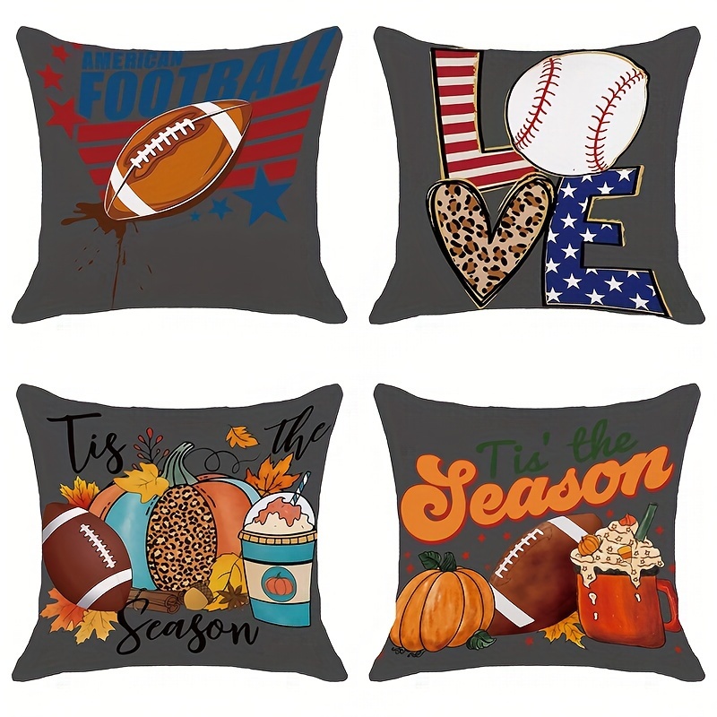 Sports themed sale throw pillows