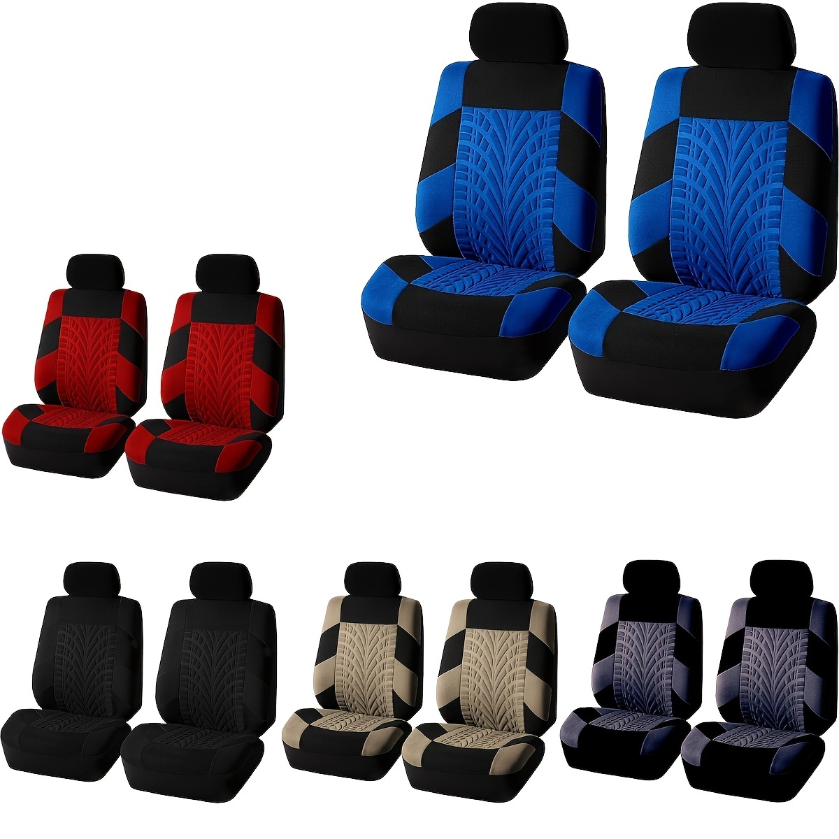 Embossed Car Seat Covers Car Front Seat Protector Covers - Temu