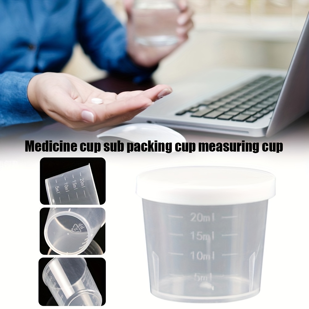 Measuring Cup With Lid, Graduated Clear Measuring Cup, Transparent