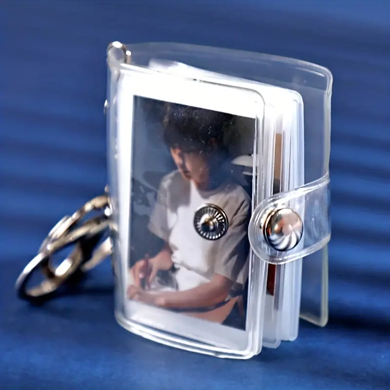 Mini Photo Album Keychain For Men Pocket Insert Photo Album - Temu