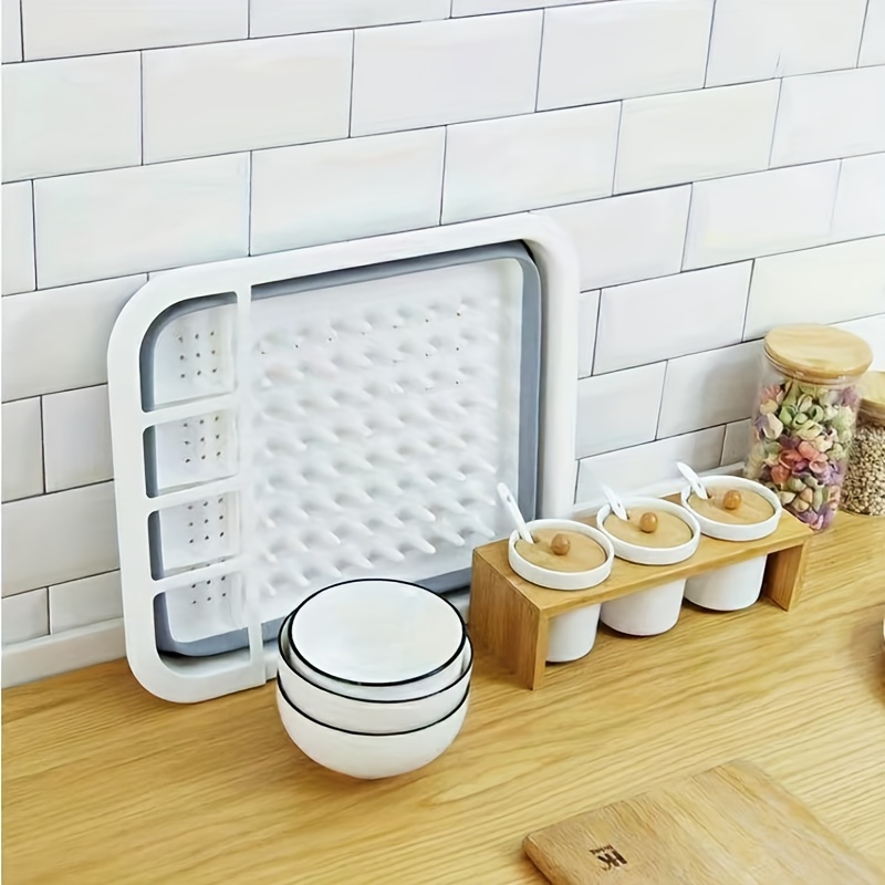 Portable Collapsible Dish Rack For Kitchen Sink And Rv Camping
