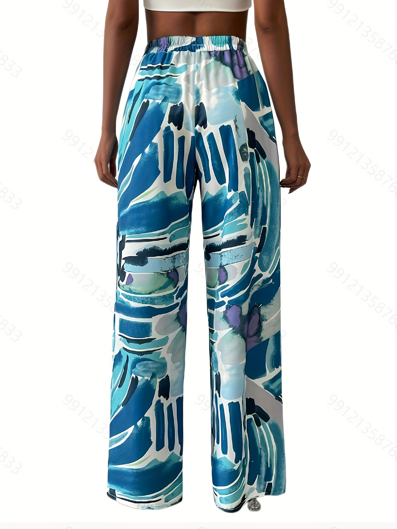 Floral Print Drawstring Pants Vintage Loose Pants Spring - Temu