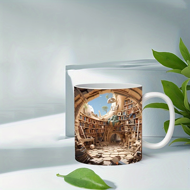 1pc Tazza Scaffale 3d Tazza Scaffale Biblioteca Tazze - Temu Italy