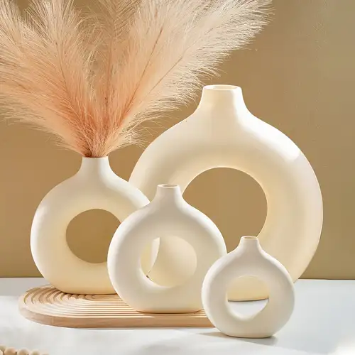 1 Vaso Viso In Ceramica Vaso Fiori Bianchi Vaso Moderno - Temu Italy