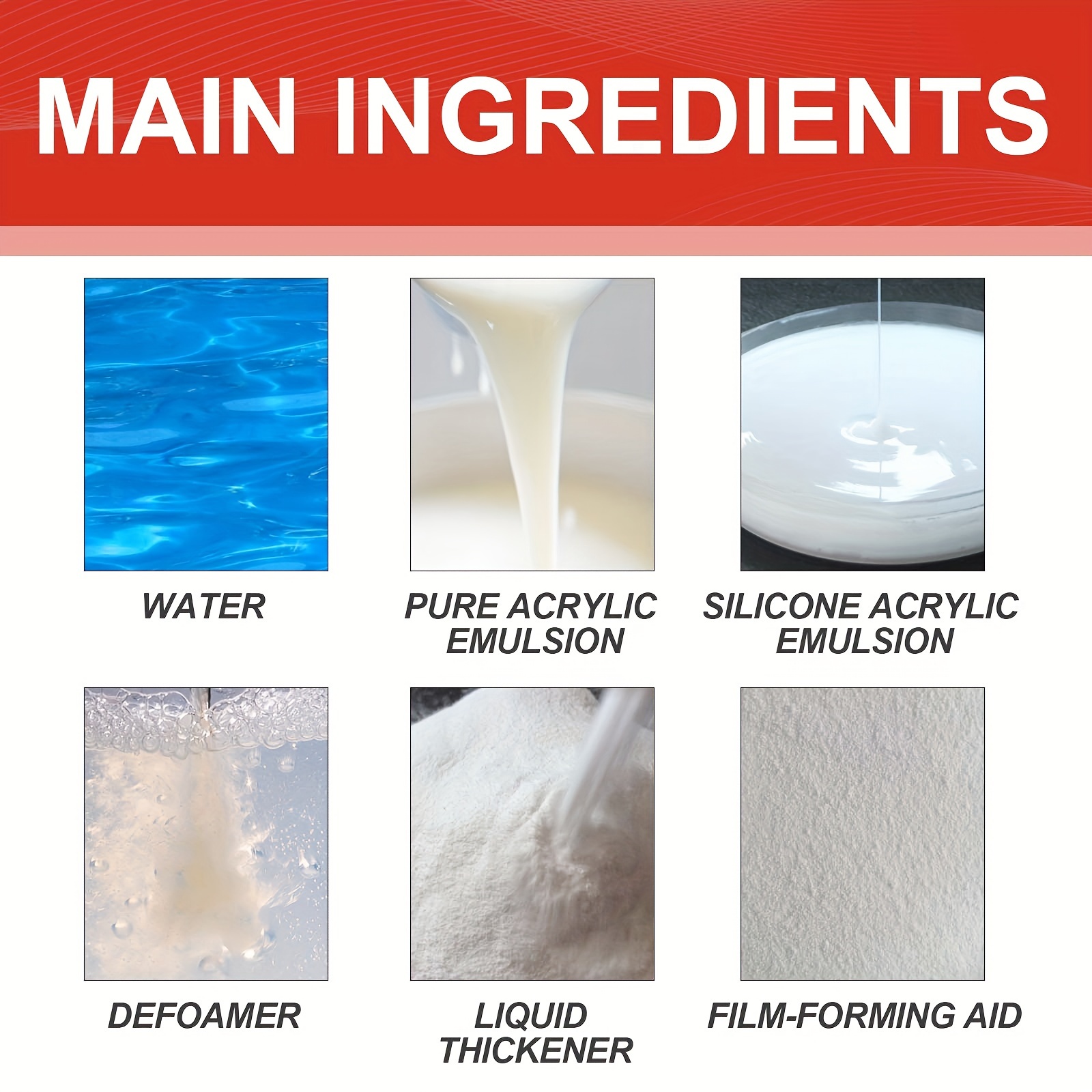 Transparent Waterproof Adhesive Roof Bathroom Kitchen Wall Waterproof Coating