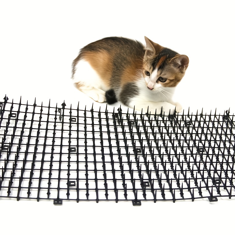 Katzenabwehr Scat Mat Mit Stacheln, Prickle Strips Network Mat PVC  Transparent Anti-Katzen-Spike-Abschreckungsmatte Für Den Innen- Und  Außenbereich