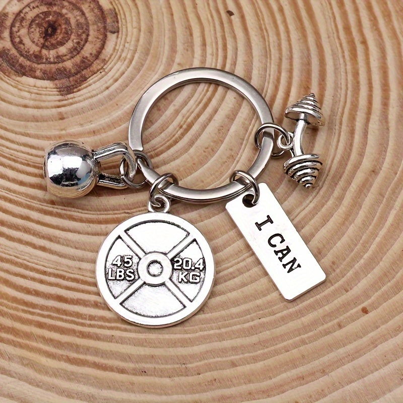 Barbell keyring on sale