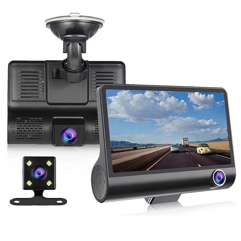 4CH Dash Cam Vehicle Backup Camera 7.0'' Monitor Recording DVR Front & –  AutoMaximizer