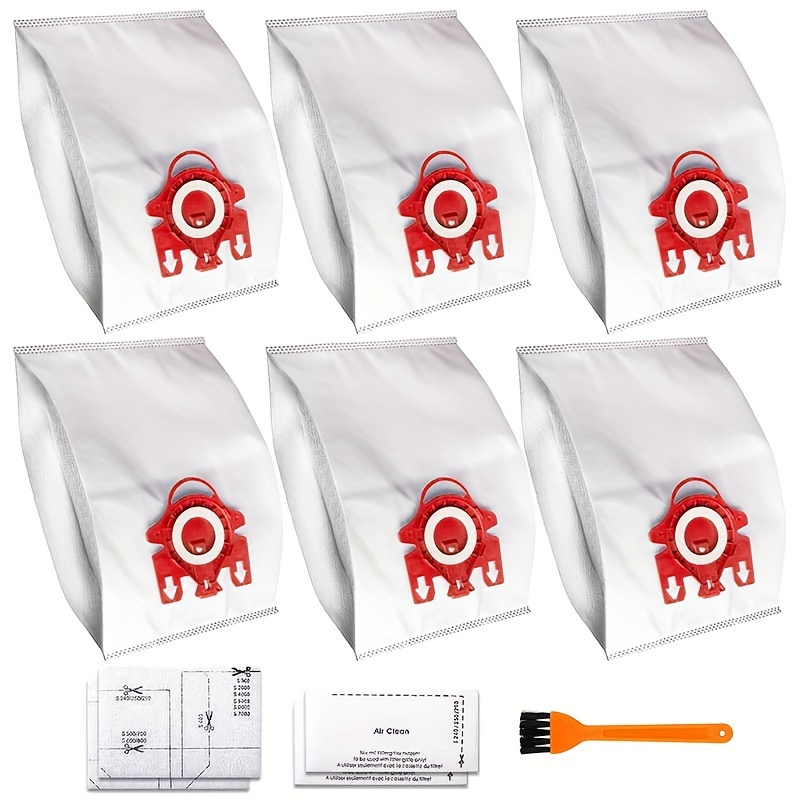Miele AirClean 3D Efficiency Dust Bag, Type GN, 4 Bags & 2 Filters