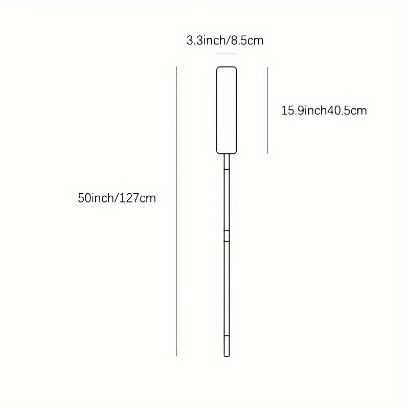 1pc spazzola per pulizia spacco retrattile aspirapolvere sotto  l'apparecchio microfibra spolverino spazzola antipolvere con asta di  prolunga pulizia