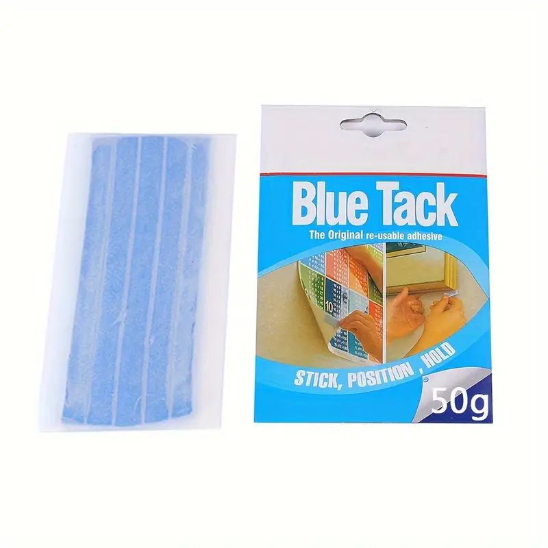 50g Blue Tack Adhesive Clay Reusable Adhesive Mounting Putty Tacky Putty  Removable Adhesive Tab Multipurpose Wall Safe Sticky Tack For Art Hanging  Sup