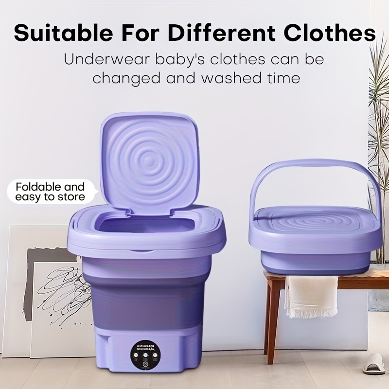 8L/Folding Portable Washing Machine,Mini Washer Suitable for Washing Small  Piece