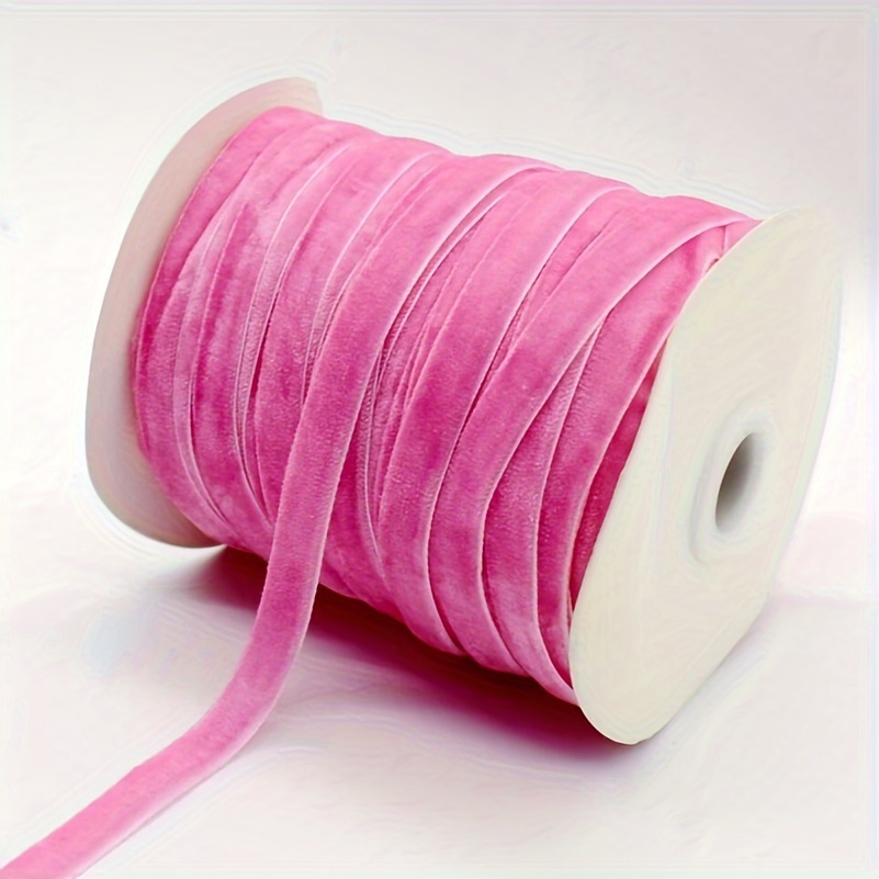 6/9/15/25MM Rose Pink Velvet Ribbon Wedding Party Decoration