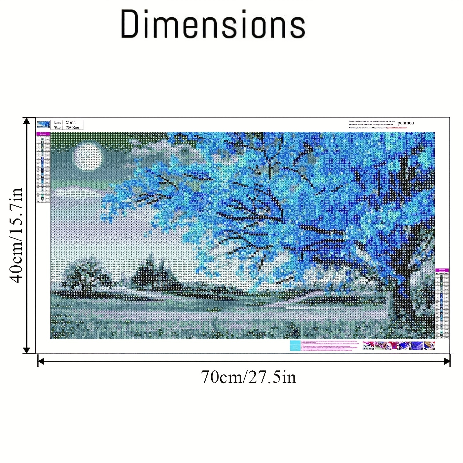 5d Artificial Diamond Art Painting Tree Large Rhinestones - Temu