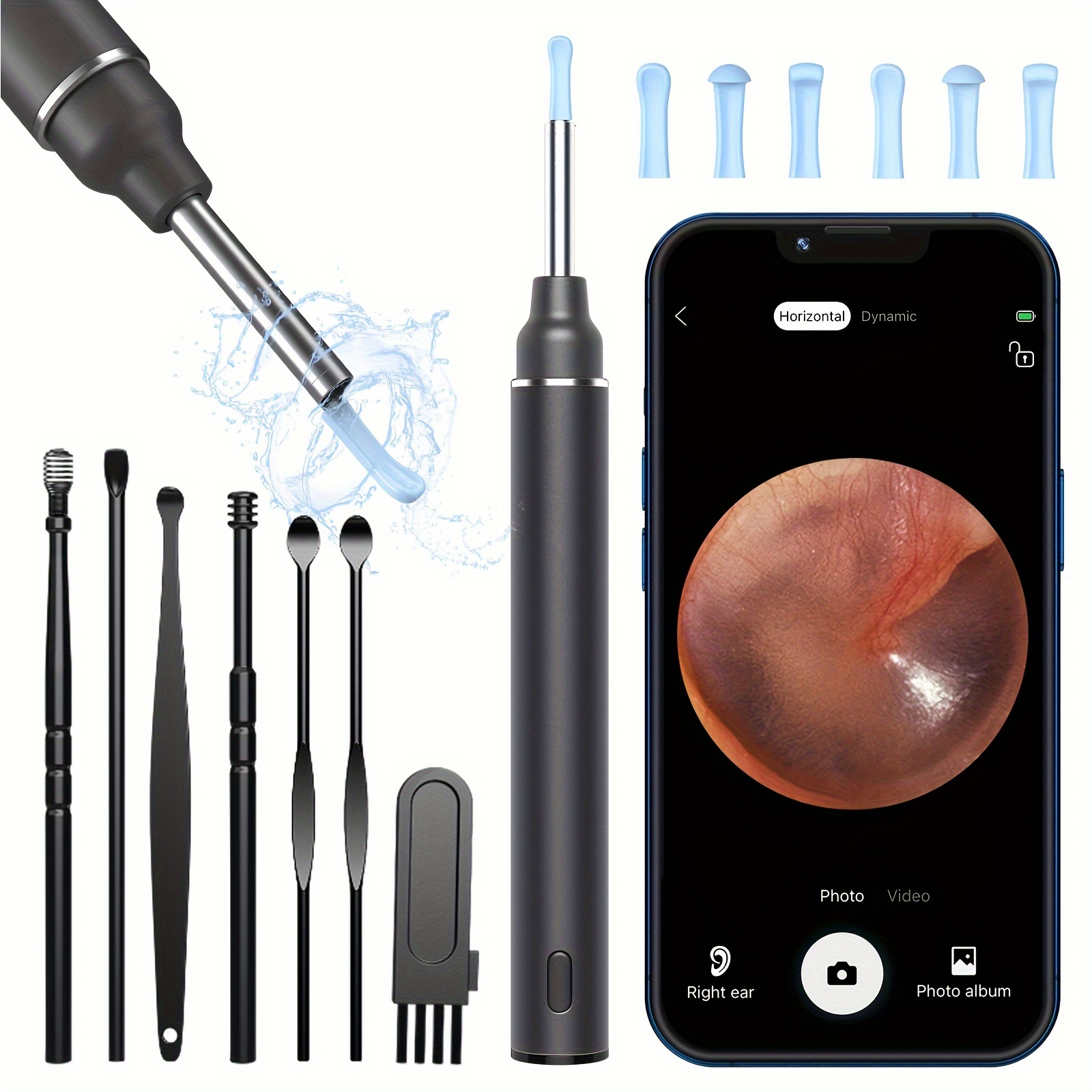 WiFi Ear Wax Remover Camera  Wireless Ear Endoscope Spoon with
