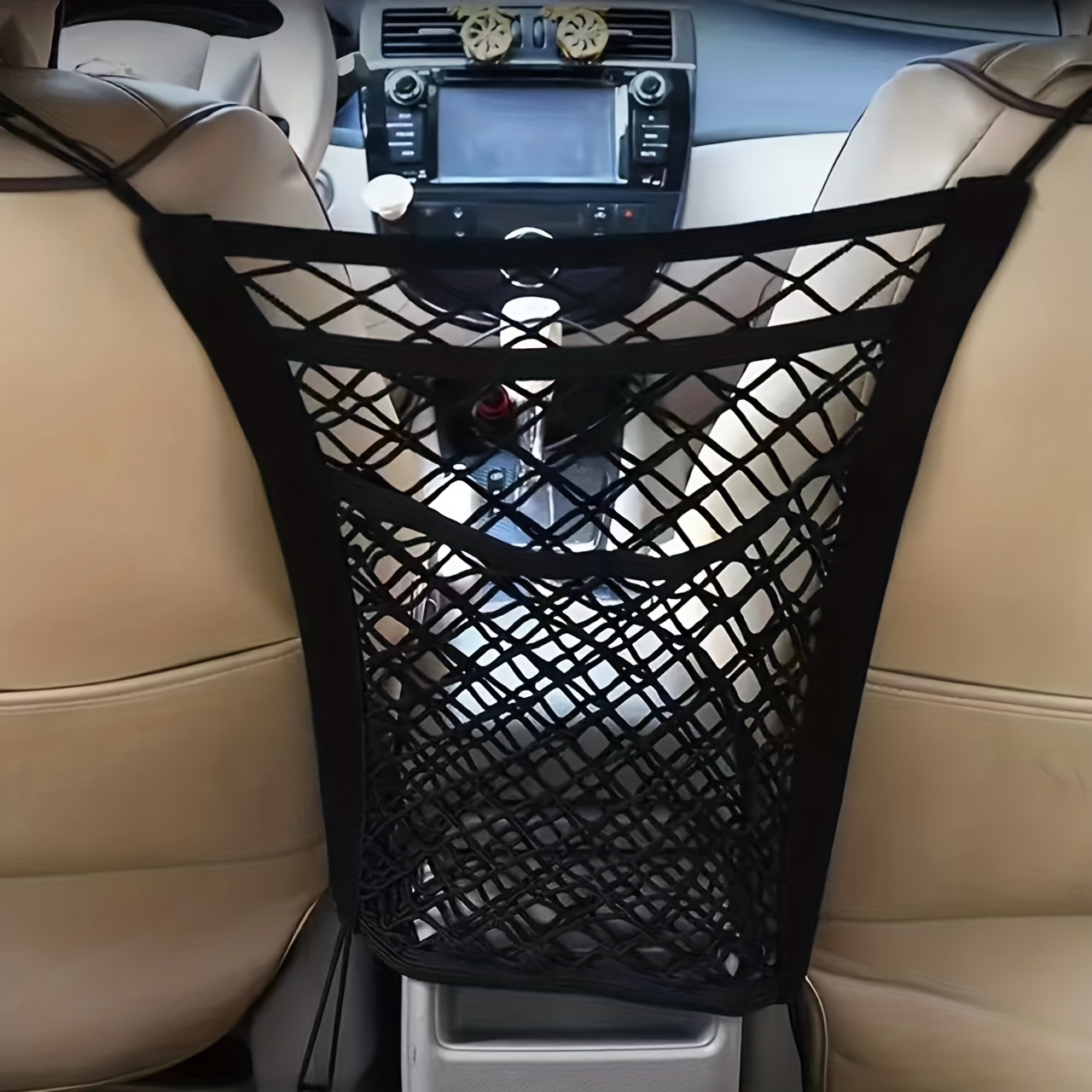 Large Capacity Car Seat Mesh Bag Perfect Pet Barrier Net - Temu