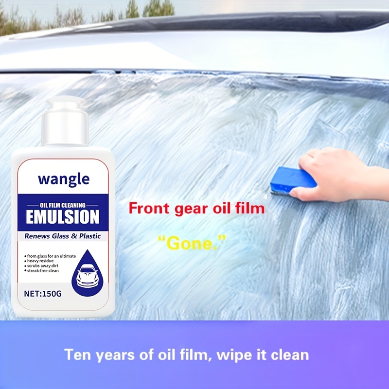Glass Oil Film Remover,Degreasing Film Cleaning Agent for Car Front  Windshield Oil Film Remover for Car Window Cleaning Agent for Both Home and  Car