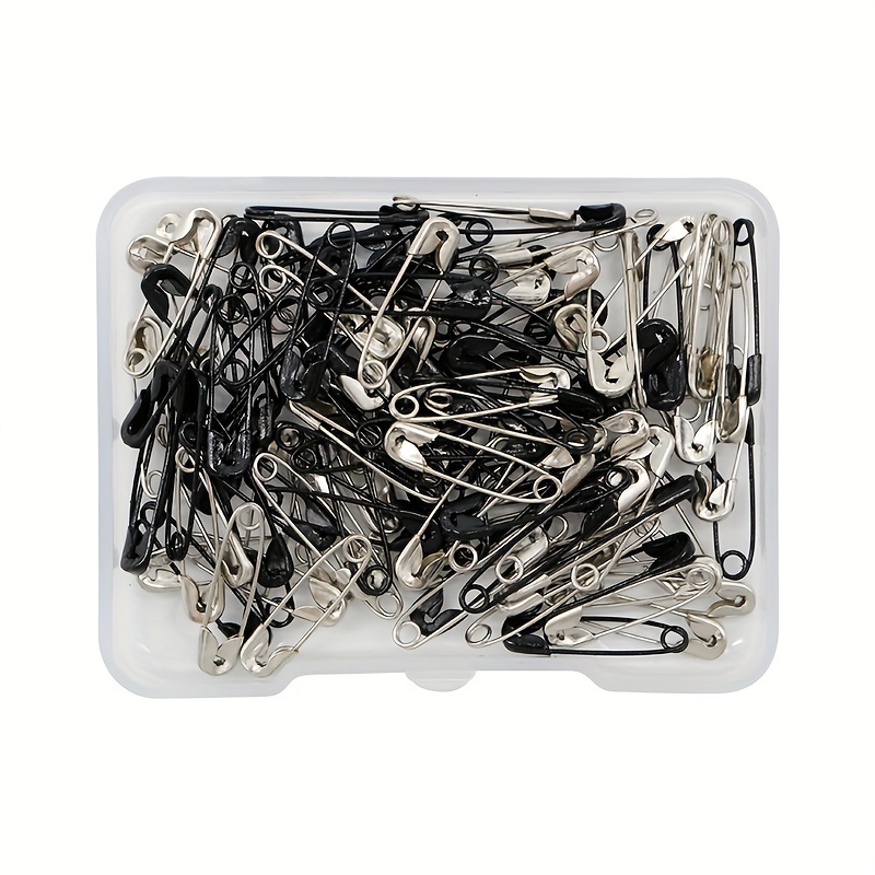 120Pcs Safety Pins Colored Safety Pins Metal Safety Pins with Storage Box Small  Safety Pins for