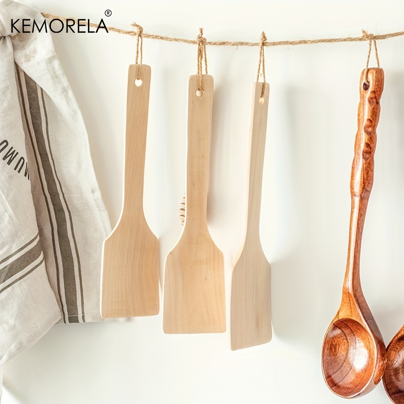 Wooden Spatulas Non stick Wood Turners For Food Frying - Temu