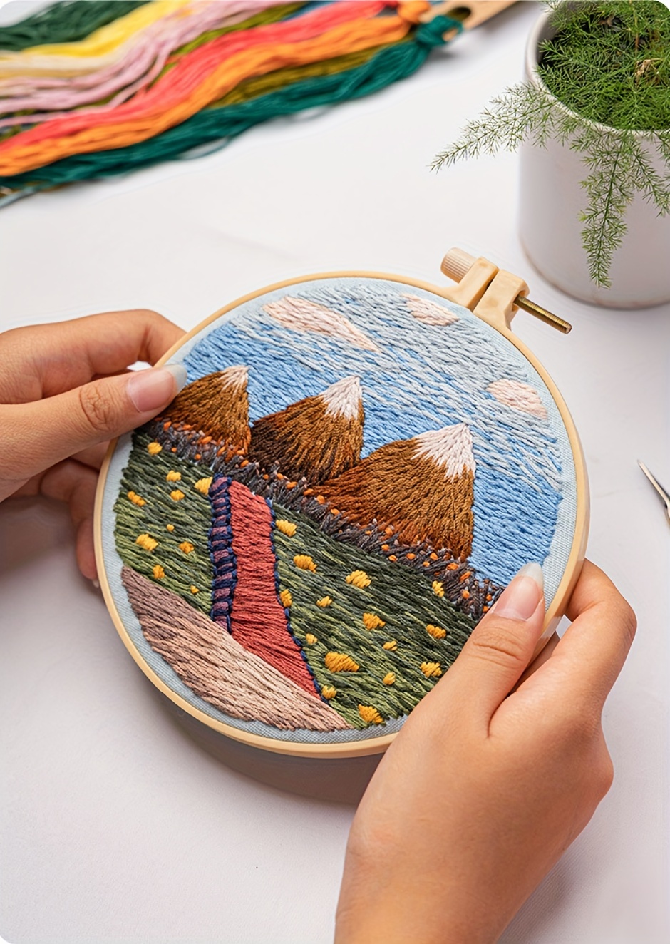 Self-embroidery Embroidery Embroidery Wool Set DIY Kit Handmade