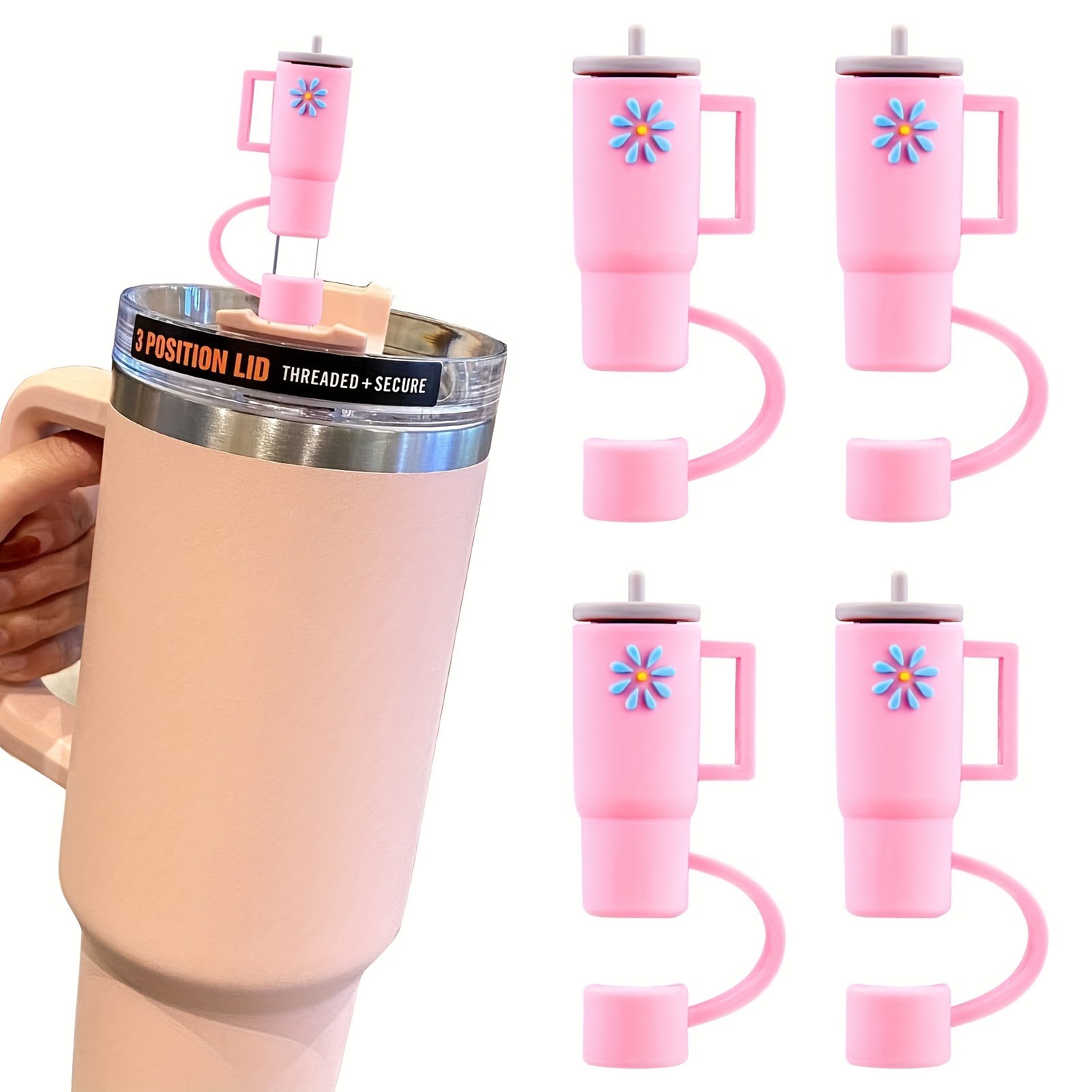 Ew, People Stanley Tumbler Straw Cup Topper Pink and White – Cutthroat's  Great Wood