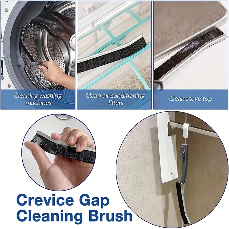 Multifunctional Gap Brush Crevice Cleaning Tool, Hard Bristle Crevice  Cleaning Brush, Stiff Angled Bristles Gap Cleaning Brush for Bathroom  Kitchen Window Slots Tiles(6pcs)