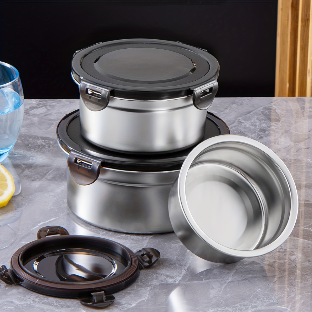 Leak proof Stainless Steel Food Storage Containers Fresh - Temu