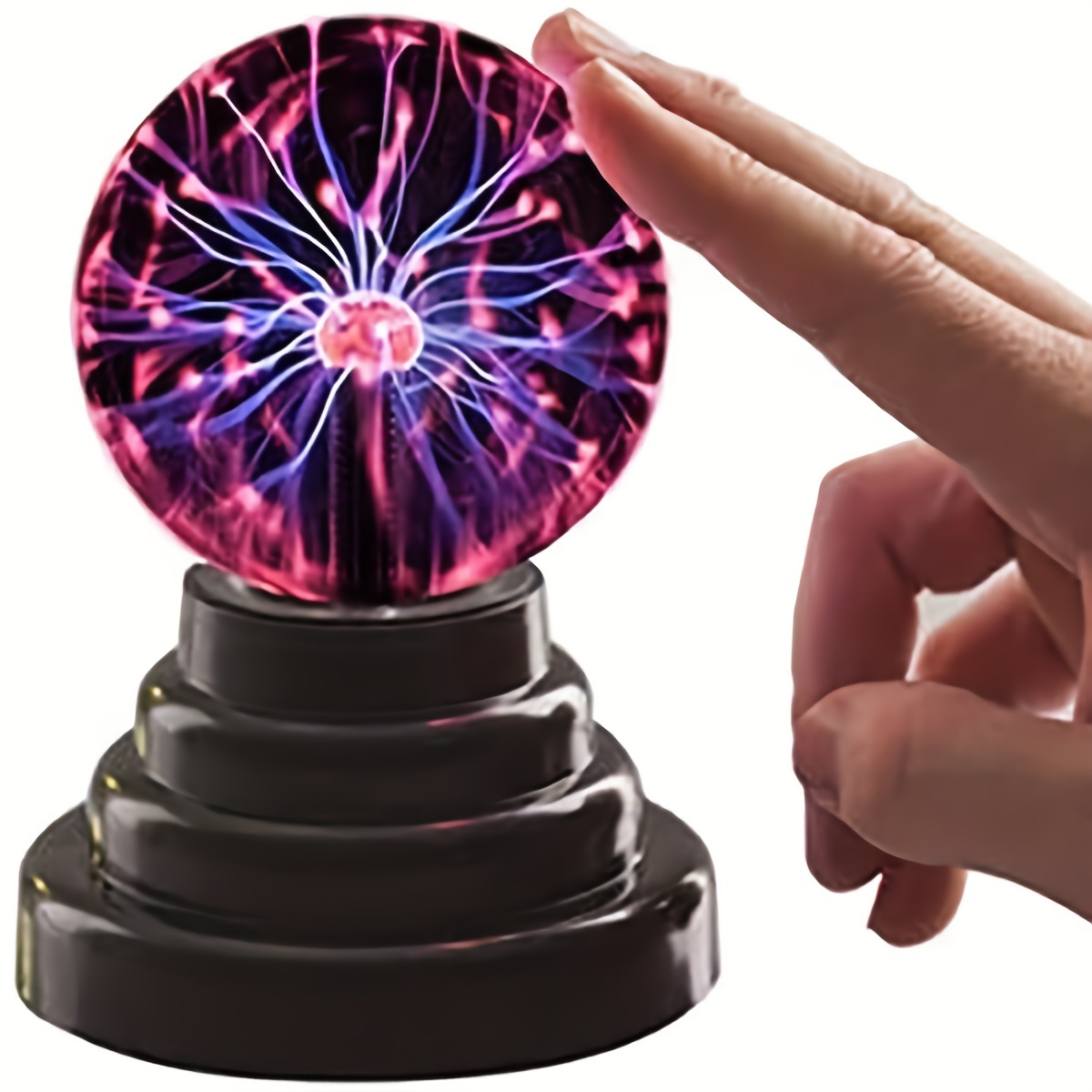1pc Lampada Sfera Plasma 3 Pollici Touch Sensitive Magic - Temu Italy